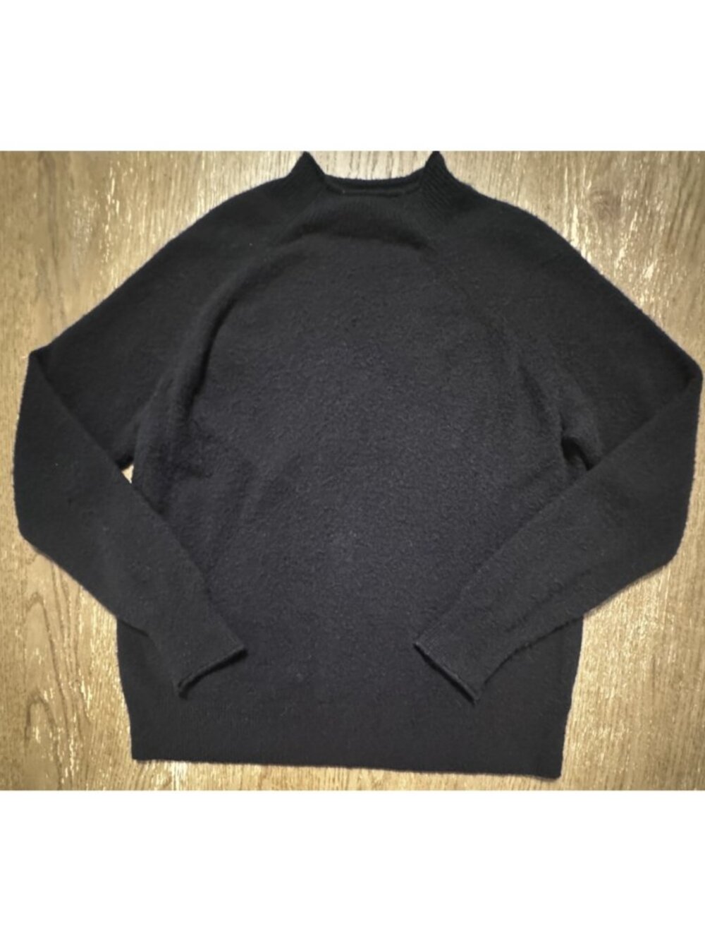 J Crew Rollneck Sweater Size Large Black Supersoft Yarn Merino Wool Alpaca Blend
